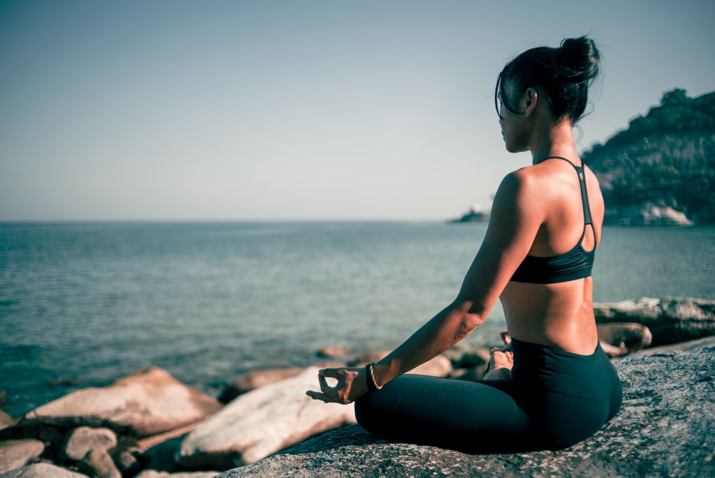 Exercise On Gut Health - Woman Properly Breathing