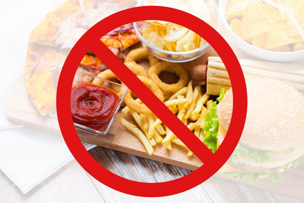 no fatty foods